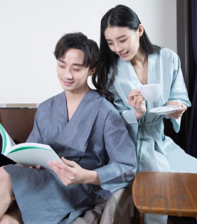 Халат Xiaomi ZaxArt Linen Couple Nightgown Grey 175/96A